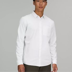 LULULEMON Men’s Commission Long-Sleeve Shirt - Wash in White